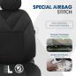 Preview: Auto Sitzbezug Set Universal Vorne und Hinten Komfortabel Komplett Set